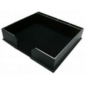 Black Leather Conference Pad Holder